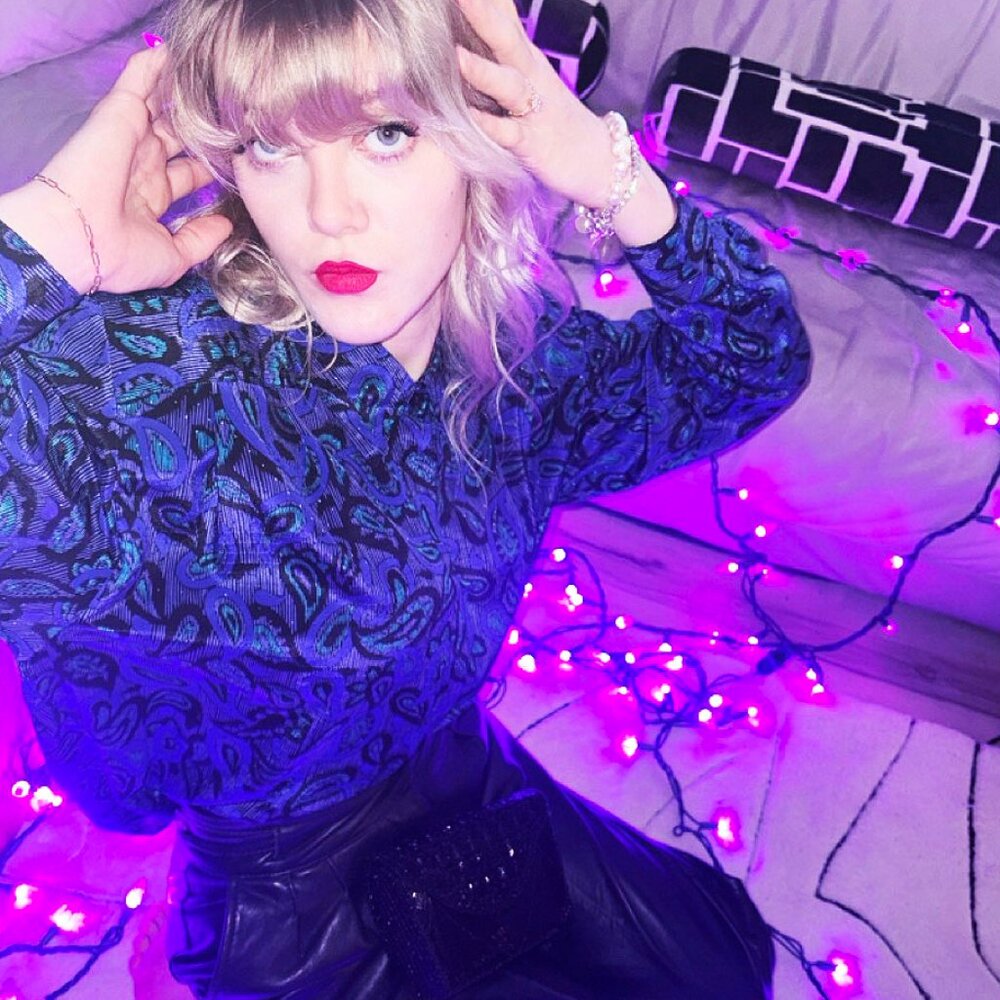 Vintage Lionel Victor Blue Paisley Blouse 13/14